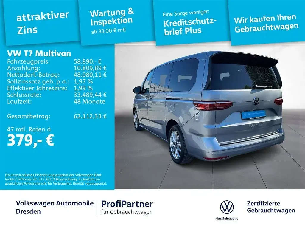 Gebraucht VW T7 Style 150 PS (110 kW) 2025 Monosilber metallic Van