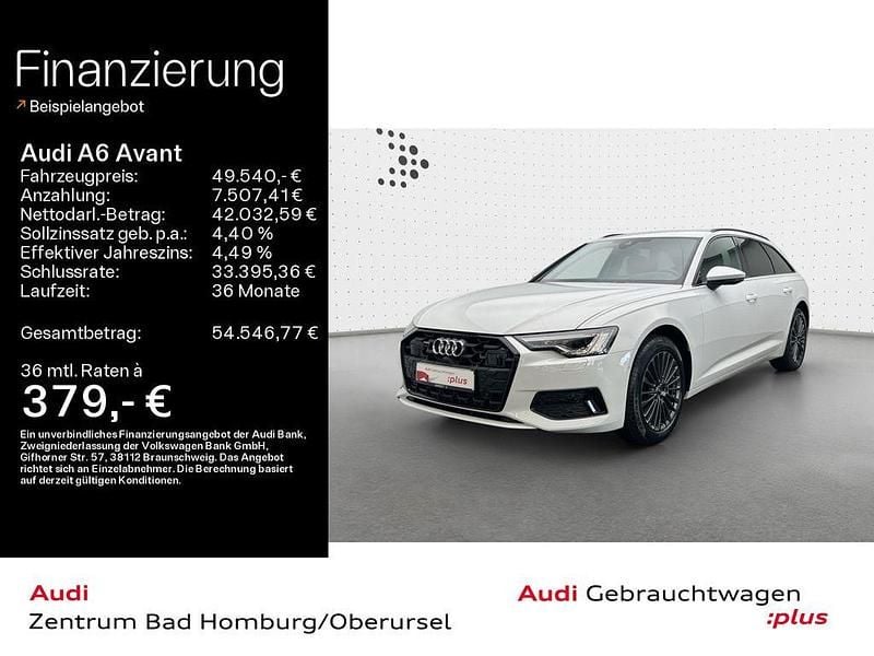 Gletscherweiß metallic Gebraucht 2024 Audi A6 Advanced Plus Kombi | 49.540 € (Guter Preis) - Bild 1/4