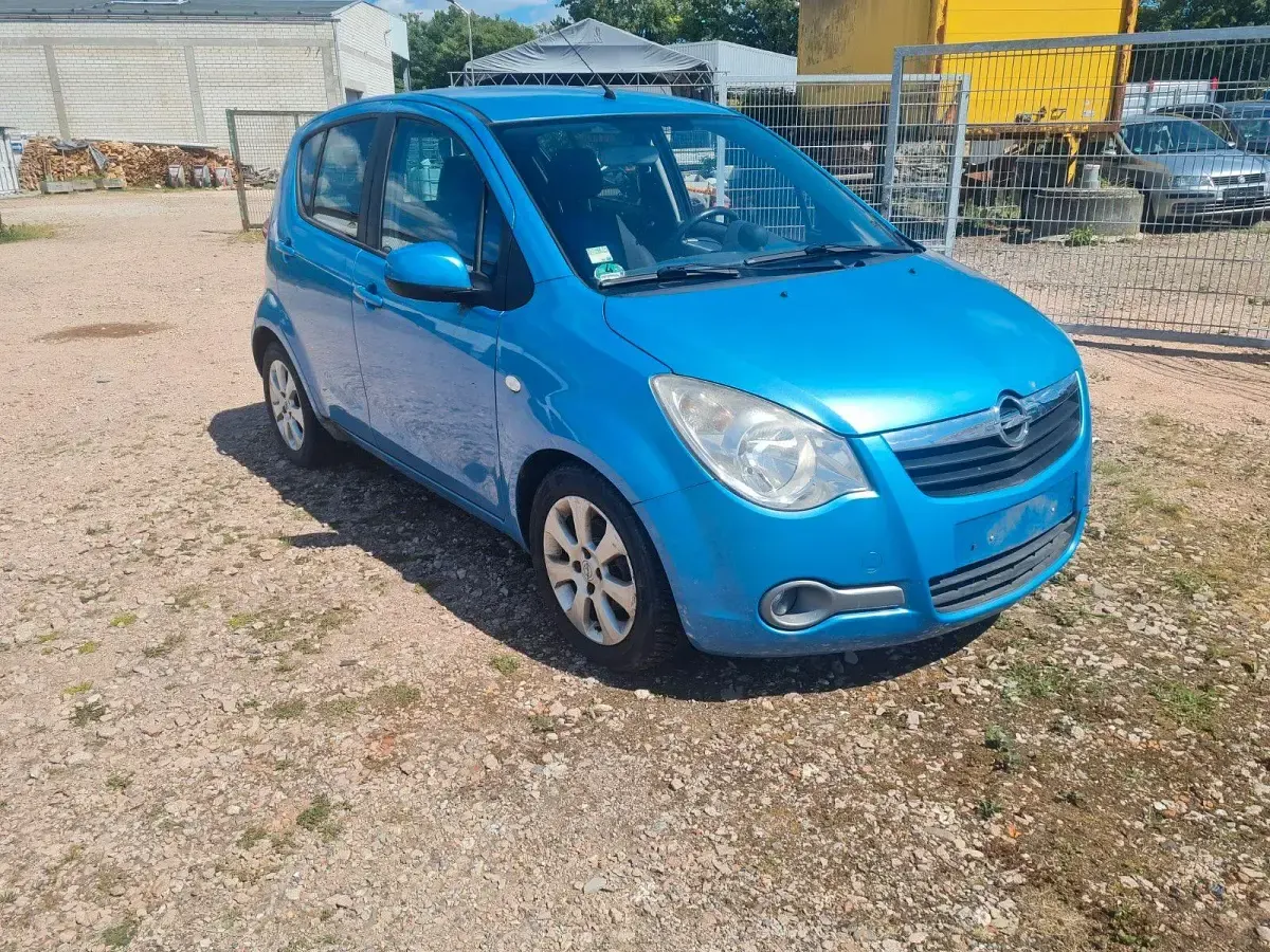 Gebraucht Opel Agila Edition 86 PS (63 kW) 2008 Blau Kleinwagen