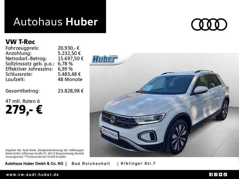 Weiß Gebraucht 2023 VW T-Roc Life SUV | 20.930 € (Fairer Preis) - Bild 1/4