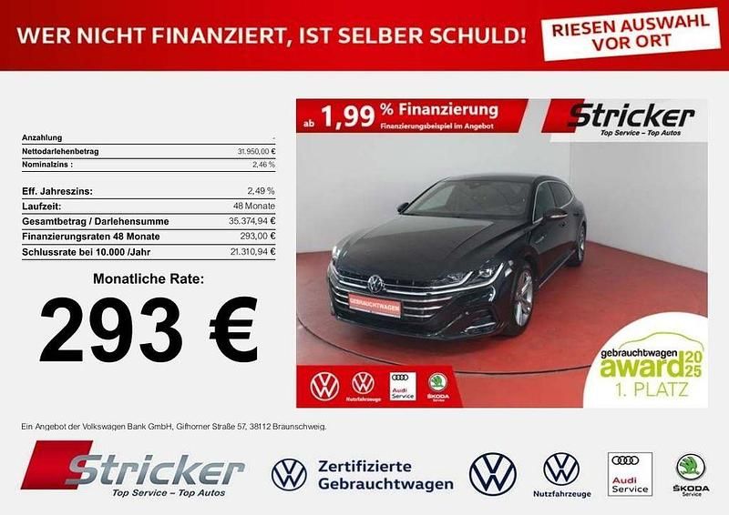 Deep black perleffekt Gebraucht 2024 VW Arteon R-line Kombi | 31.949 € (Superpreis) - Bild 1/4