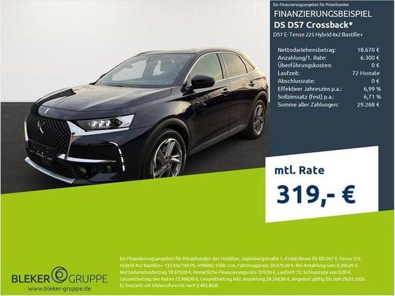 Farbe encreblau oder dark blu Gebraucht 2022 DS Automobiles DS7 Crossback Bastille Plus SUV | 23.980 € (Guter Preis) - Bild 1/3
