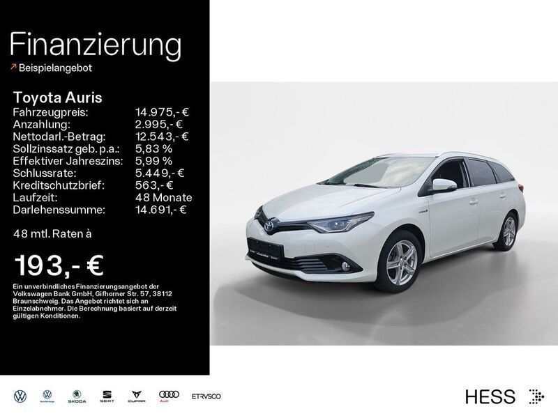 White pearl cs Gebraucht 2018 Toyota Auris Hybrid Kombi | 15.375 € (Fairer Preis) - Bild 1/4
