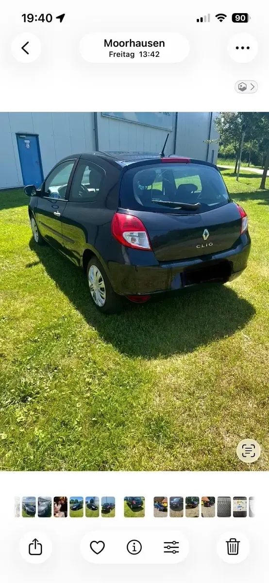 Gebraucht Renault Clio II 2010 Schwarz Coupé