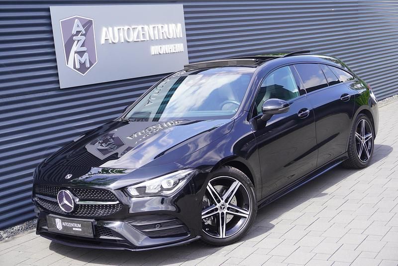 Nachtschwarz unilack Gebraucht 2020 Mercedes CLA220 Shooting Brake AMG line Kombi | 30.990 € (Teuer) - Bild 1/4