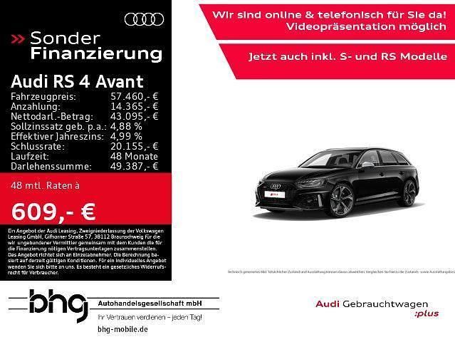 Mythosschwarz metallic Gebraucht 2021 Audi RS4 Ambiente Kombi | 57.460 € (Fairer Preis) - Bild 1/2