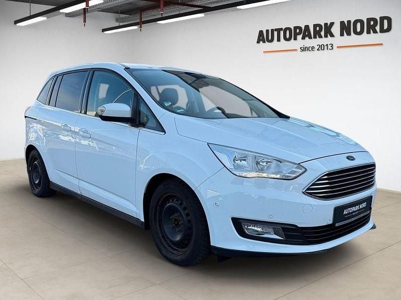 Gebraucht Ford Grand C-Max Titanium 125 PS (91 kW) 2017 Frozen white Van / Kleinbus
