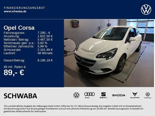 Usata Opel Corsa Active 69 CV (50 kW) 2017 Bianco Utilitaria