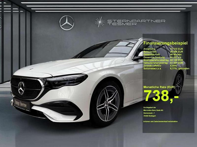 Weiß Gebraucht 2024 Mercedes E450 AMG Limousine | 68.040 € (Etwas zu teuer) - Bild 1/3
