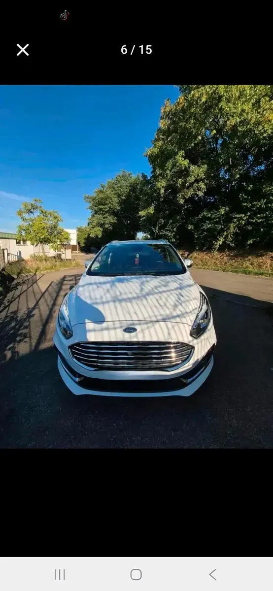 Gebraucht Ford S-MAX Titanium 190 PS (139 kW) 2020 Weiß Van / Kleinbus