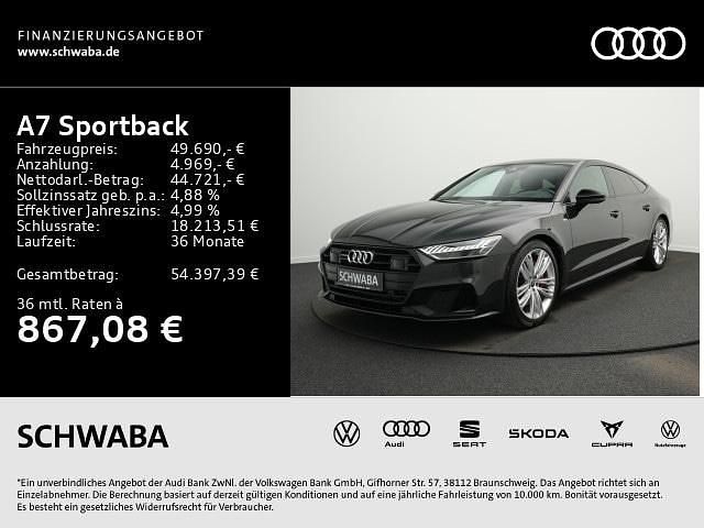Gebraucht Audi A7 Sportback Ambiente 367 PS (269 kW) 2021 Vesuvgrau metallic Kleinwagen