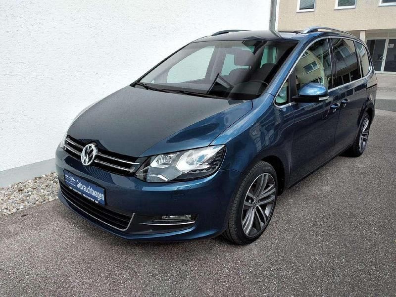 Gebraucht VW Sharan Highline 184 PS (135 kW) 2017 Hudson bay blue metallic Van / Kleinbus