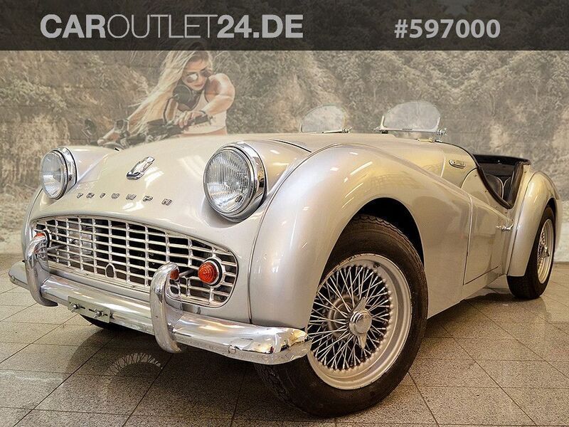 Silber Gebraucht 1959 Triumph TR3 Cabrio | 29.980 € - Bild 1/4