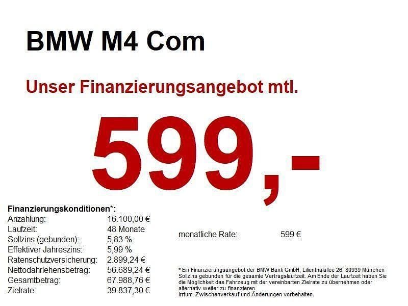 Gelb Gebraucht 2022 BMW M4 Performance Coupé | 69.890 € (Etwas zu teuer) - Bild 1/1