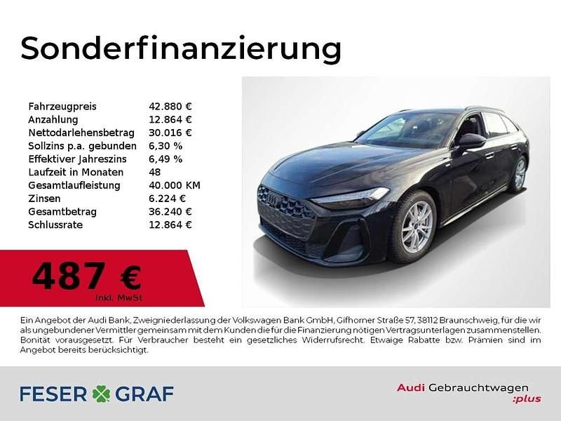 Gebraucht Audi A5 S-Line 150 PS (110 kW) 2025 Mythosschwarz metallic Kombi
