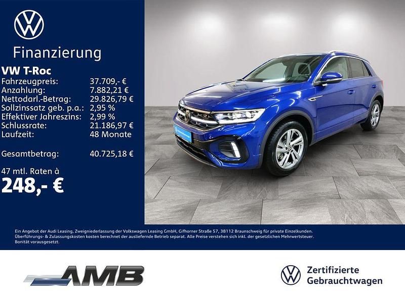 Lapiz blue metallic Gebraucht 2025 VW T-Roc R-line SUV | 36.970 € (Fairer Preis) - Bild 1/3
