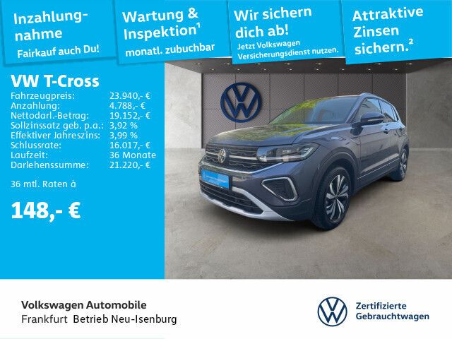 Rauchgrau metallic Gebraucht 2024 VW T-Cross Style SUV | 23.940 € (Fairer Preis) - Bild 1/4