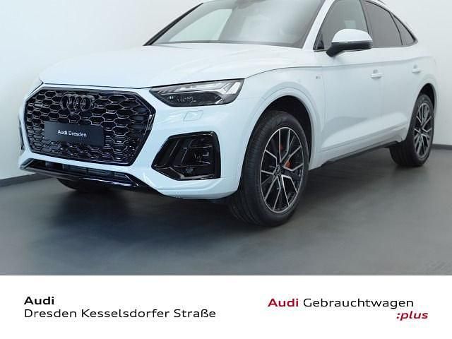 Gletscherweiß metallic Gebraucht 2024 Audi Q5 Sportback S-Line SUV | 50.750 € (Fairer Preis) - Bild 1/4