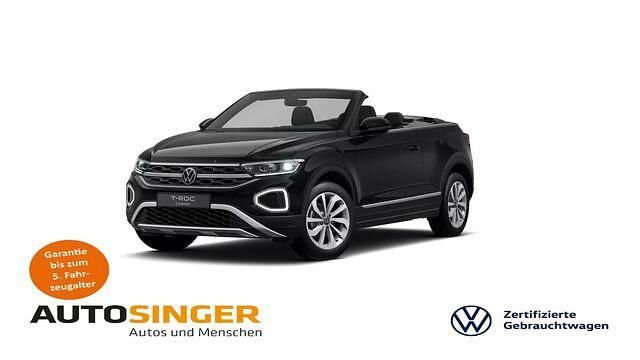 Gebraucht VW T-Roc Cabriolet Style 150 PS (110 kW) 2024 Deep black perleffekt Cabrio