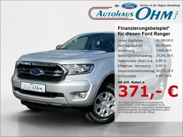 Silber Gebraucht 2020 Ford Ranger XLT Abholung | 26.990 € (Fairer Preis) - Bild 1/3
