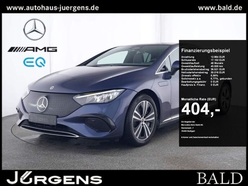 Metalliclack sodalithblau Gebraucht 2024 Mercedes EQE300 Electric Art Limousine | 43.750 € (Superpreis) - Bild 1/4