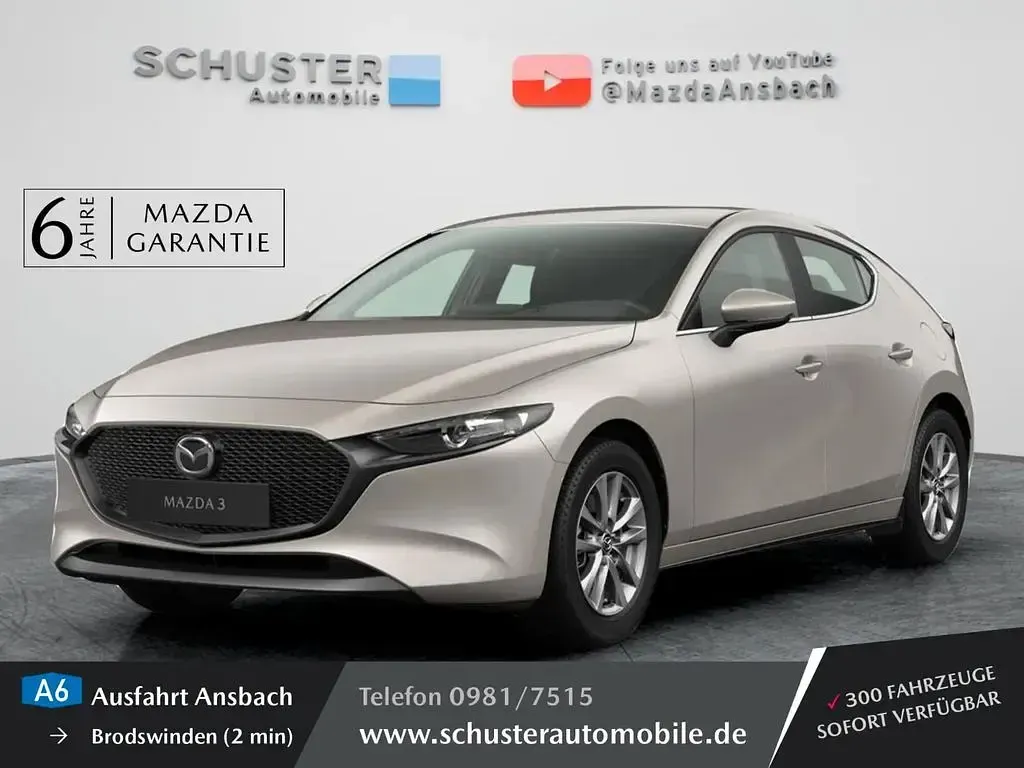 Neu Mazda 3 140 PS (102 kW) 2026 Weiß Limousine