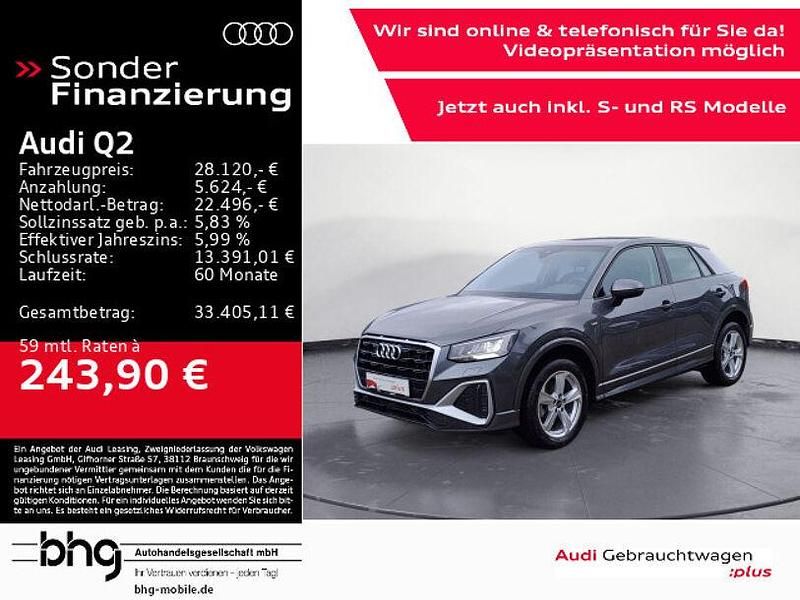 Daytonagrau perleffekt Gebraucht 2023 Audi Q2 S-Line SUV | 28.120 € (Fairer Preis) - Bild 1/4