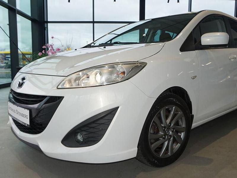 Gebraucht Mazda 5 Edition 116 PS (85 kW) 2012 Weiß Van / Kleinbus