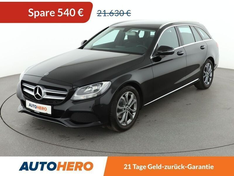 Schwarz Gebraucht 2018 Mercedes C180 Avantgarde Limousine | 20.560 € (Guter Preis) - Bild 1/3
