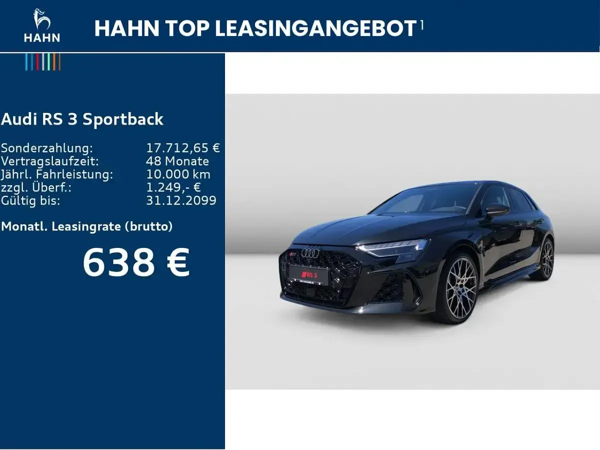 Neu Audi RS3 400 PS (294 kW) 2026 Mythosschwarz metallic Limousine