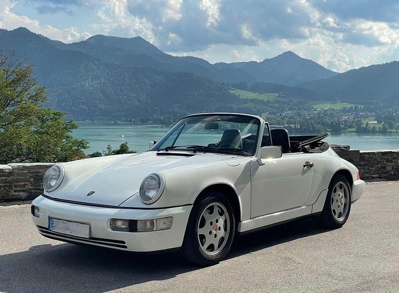 Weiß Gebraucht 1991 Porsche 911 Carrera Cabriolet Cabrio | 75.964 € - Bild 1/4