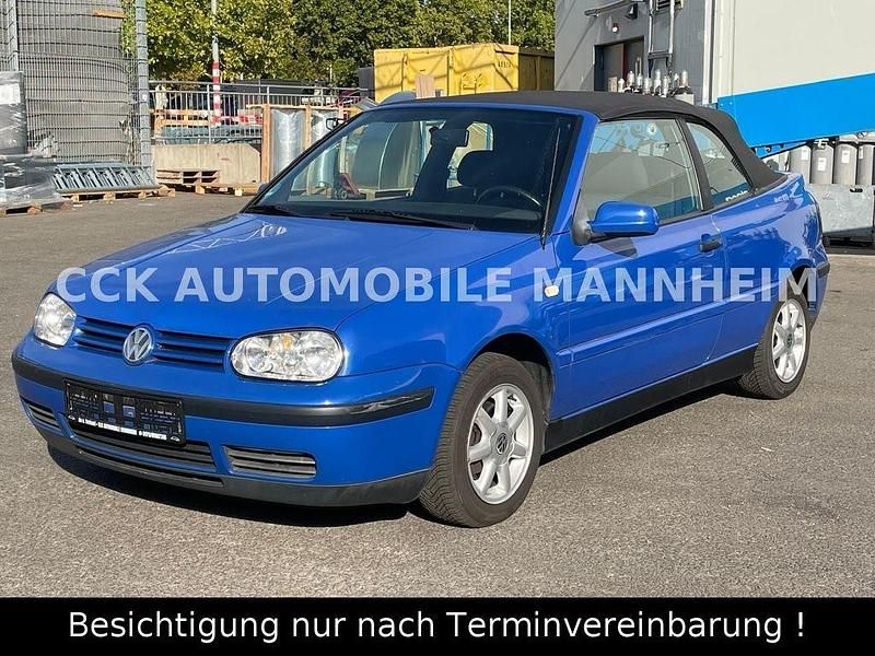 Blau Gebraucht 1999 VW Golf Cabriolet Cabrio | 2.499 € (Superpreis) - Bild 1/4