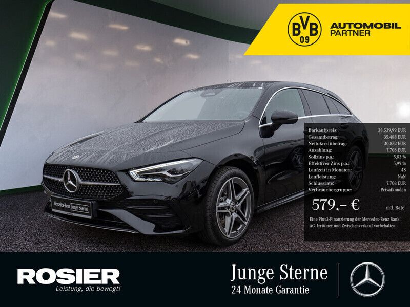 Schwarz Gebraucht 2024 Mercedes CLA250e Shooting Brake Advanced Plus Kombi | 38.540 € (Etwas zu teuer) - Bild 1/4