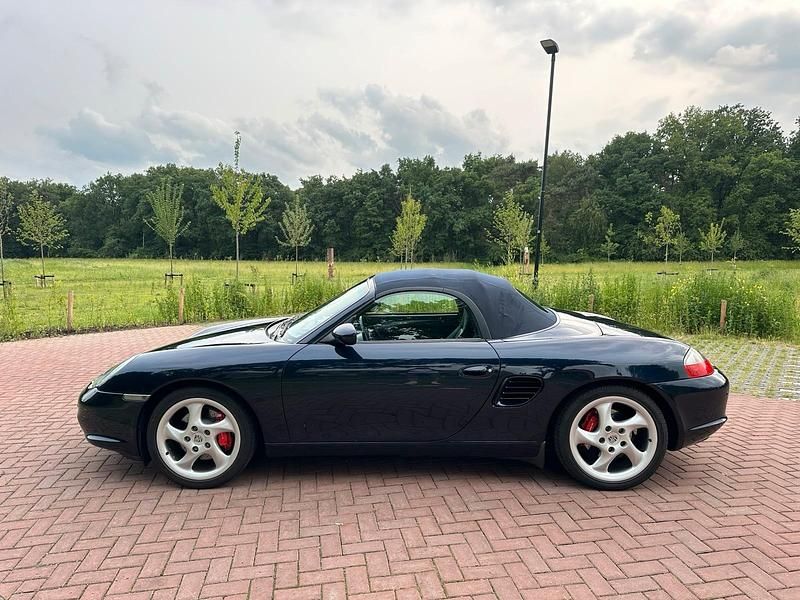 Blau Gebraucht 2003 Porsche Boxster S Cabrio | 22.500 € (Teuer) - Bild 1/4