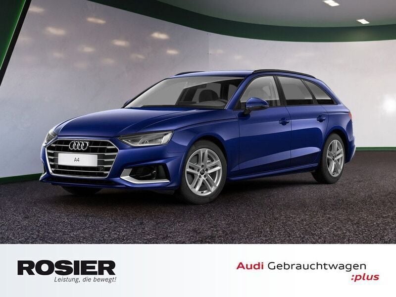 Blau / navarrablau (metallic) Gebraucht 2020 Audi A4 Advanced Plus Kombi | 23.990 € (Superpreis) - Bild 1/4