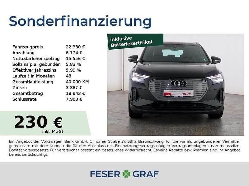 Gebraucht Audi Q4 e-tron Advanced 150 kW (204 PS) 2022 Mythosschwarz metallic SUV