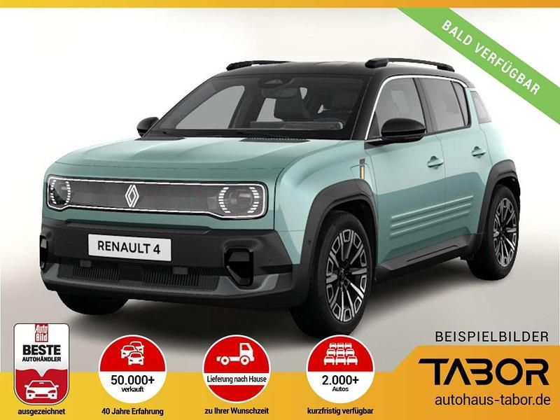 Karmesinrot metallic + black Neu 2025 Renault 4 E-Tech Iconic SUV | 35.710 € (Fairer Preis) - Bild 1/4