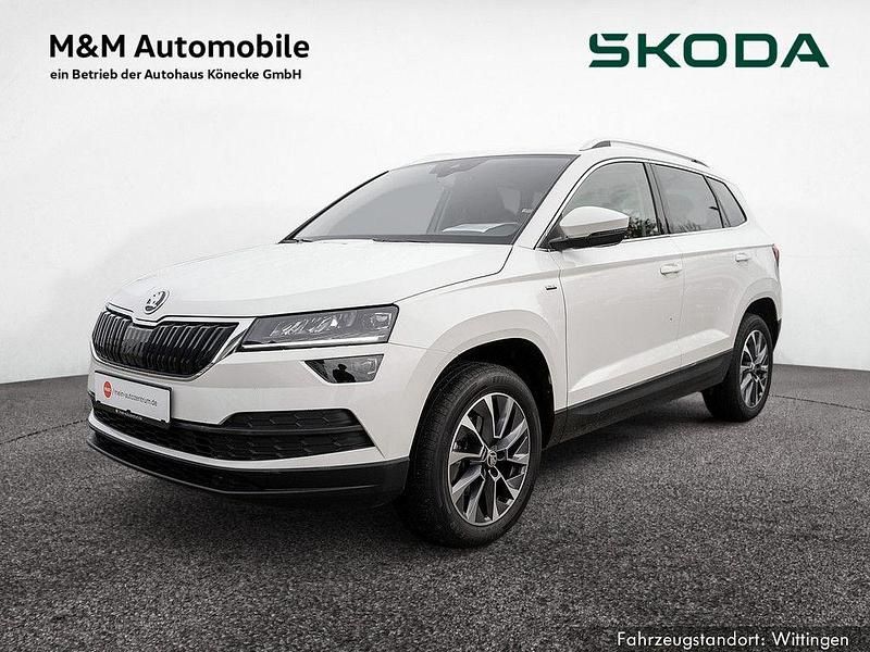 Candy weiss Gebraucht 2020 Skoda Karoq Drive SUV | 21.270 € (Teuer) - Bild 1/4