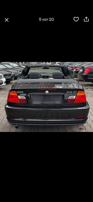 Gebraucht BMW 318 Cabriolet 143 PS (105 kW) 2002 Schwarz Cabrio