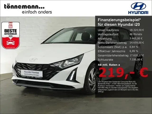 Gebraucht Hyundai i20 Trend 101 PS (74 kW) 2025 Weiss Kleinwagen
