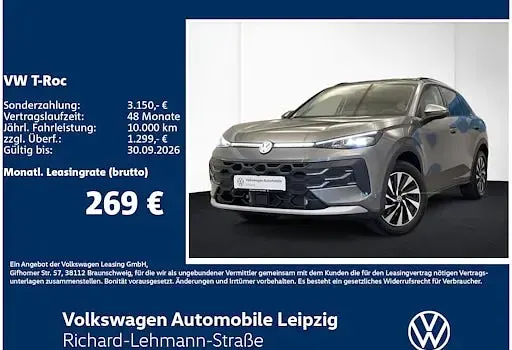 Neu VW T-Roc Life 116 PS (85 kW) 2026 Grau SUV