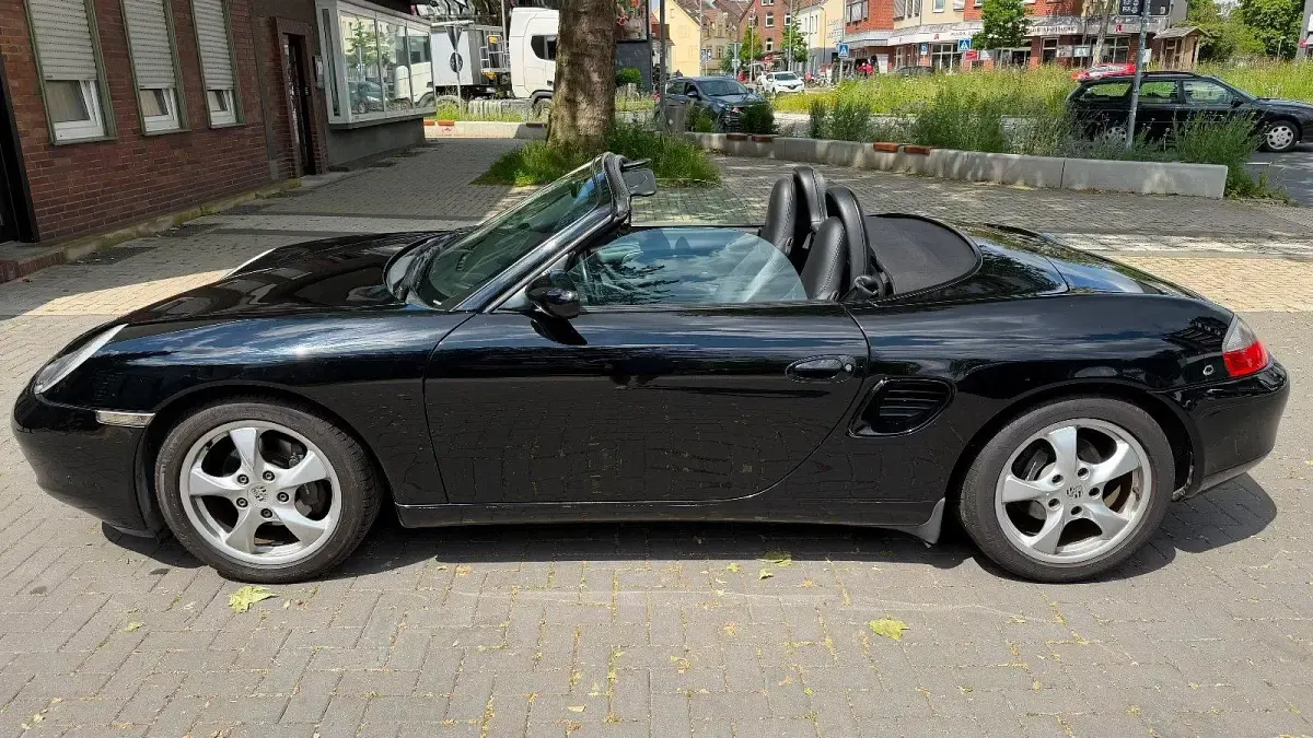 Gebraucht Porsche Boxster 228 PS (167 kW) 2002 Schwarz Cabrio