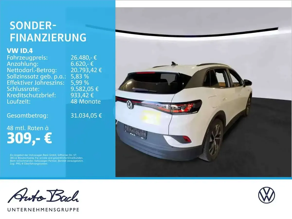 Brugt VW ID.4 Pro Performance 150 kW (204 HK) 2022 Hvid SUV