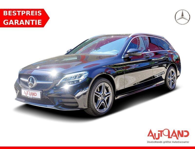 Schwarz Gebraucht 2019 Mercedes C300 AMG line Kombi | 30.950 € (Etwas zu teuer) - Bild 1/4