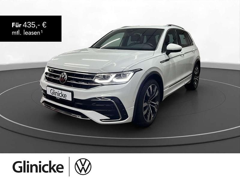 Pure white Gebraucht 2021 VW Tiguan R-line SUV | 34.480 € (Fairer Preis) - Bild 1/3