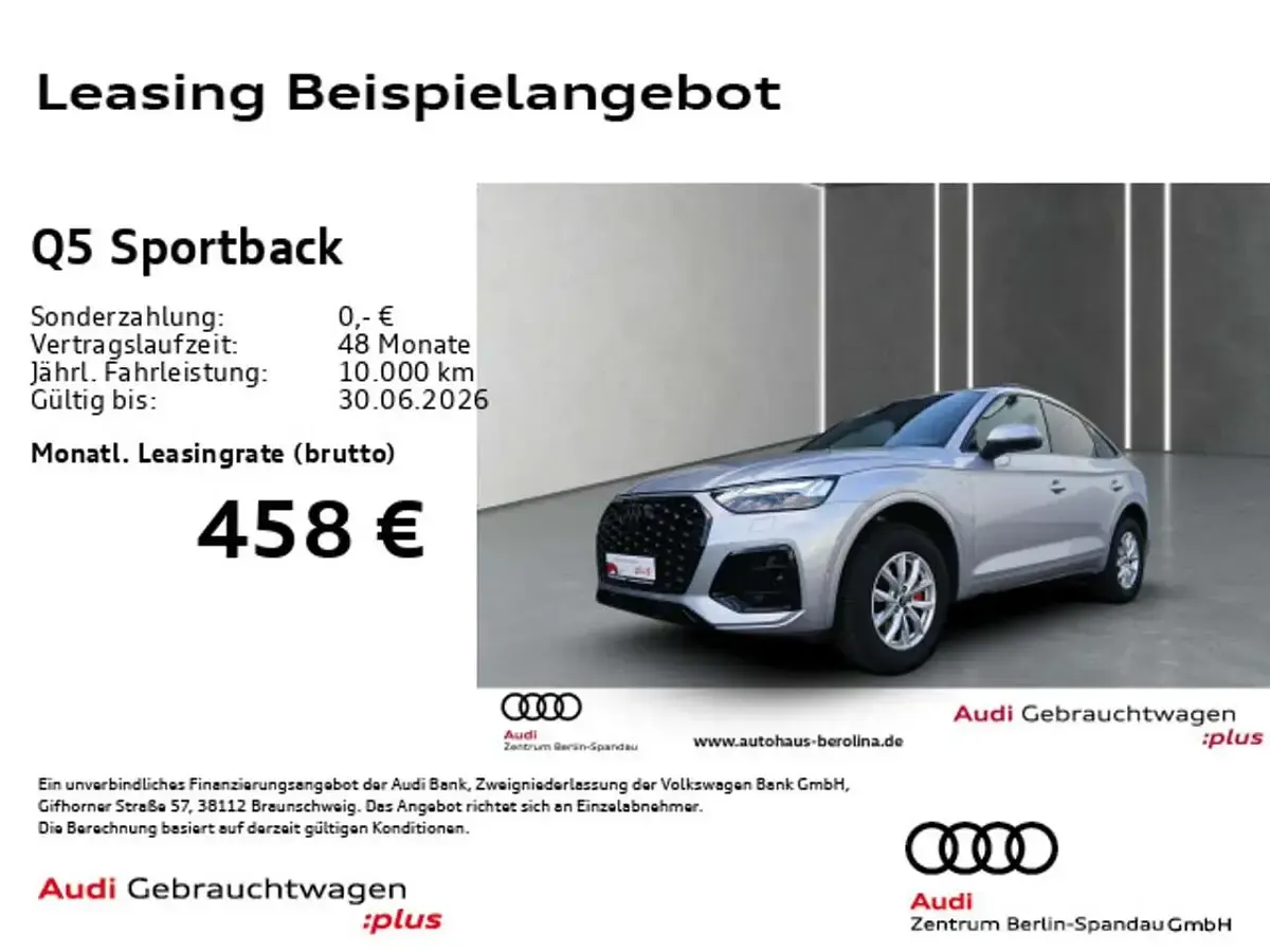 Gebraucht Audi Q5 S-Line 204 PS (150 kW) 2025 Florettsilber metallic SUV