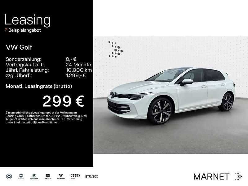 Pure white uni schwarz uni Neu 2026 VW Golf Style Limousine | 45.584 € - Bild 1/4