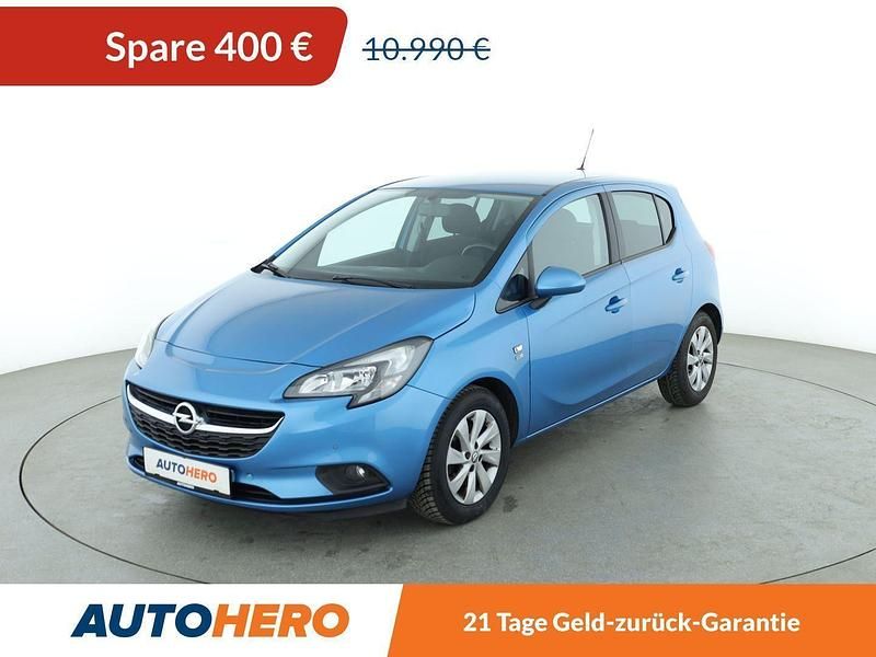 Blau Gebraucht 2019 Opel Corsa Limousine | 10.590 € (Fairer Preis) - Bild 1/3