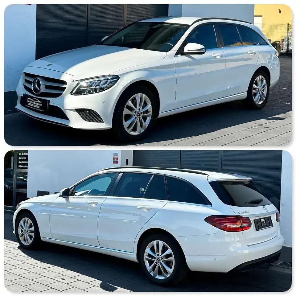Gebraucht Mercedes C220 194 PS (142 kW) 2019 Polarweiss Kombi