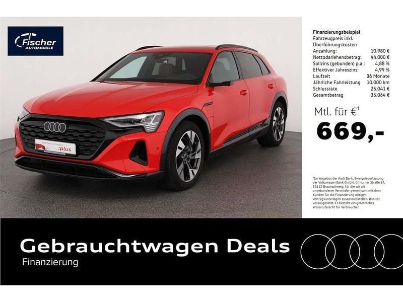 Rot Gebraucht 2023 Audi Q8 e-tron Advanced SUV | 54.980 € (Superpreis) - Bild 1/4